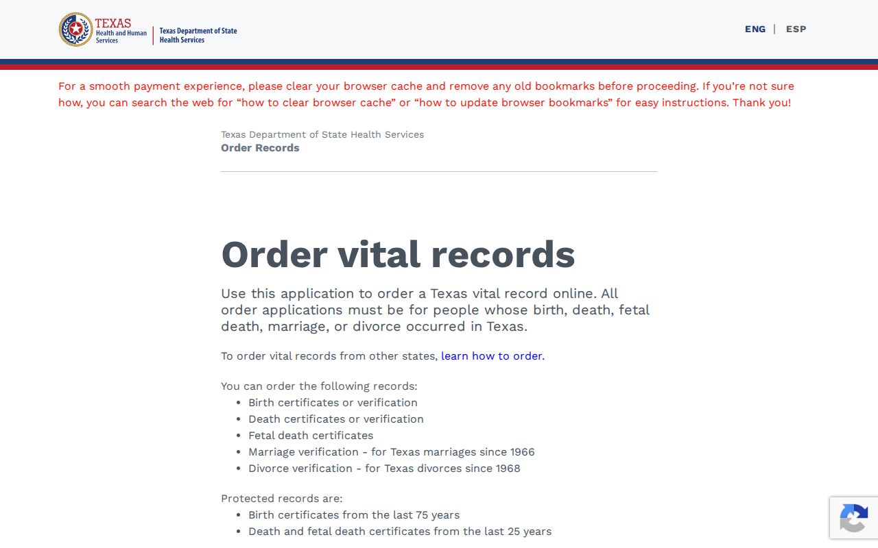 Irving residents directory Texas vital records order route