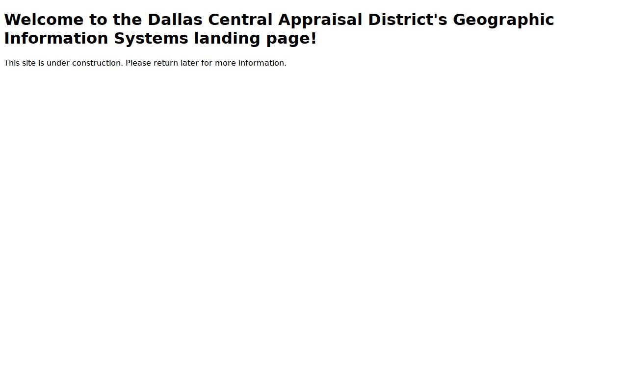 Irving street directory DCAD parcel map search and layers